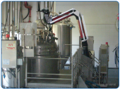 Suction are for pumping vapors